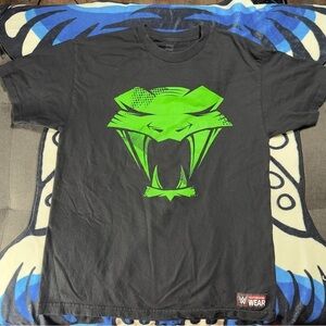 WWE Black and Green Viper Graphic Short Sleeve Tee